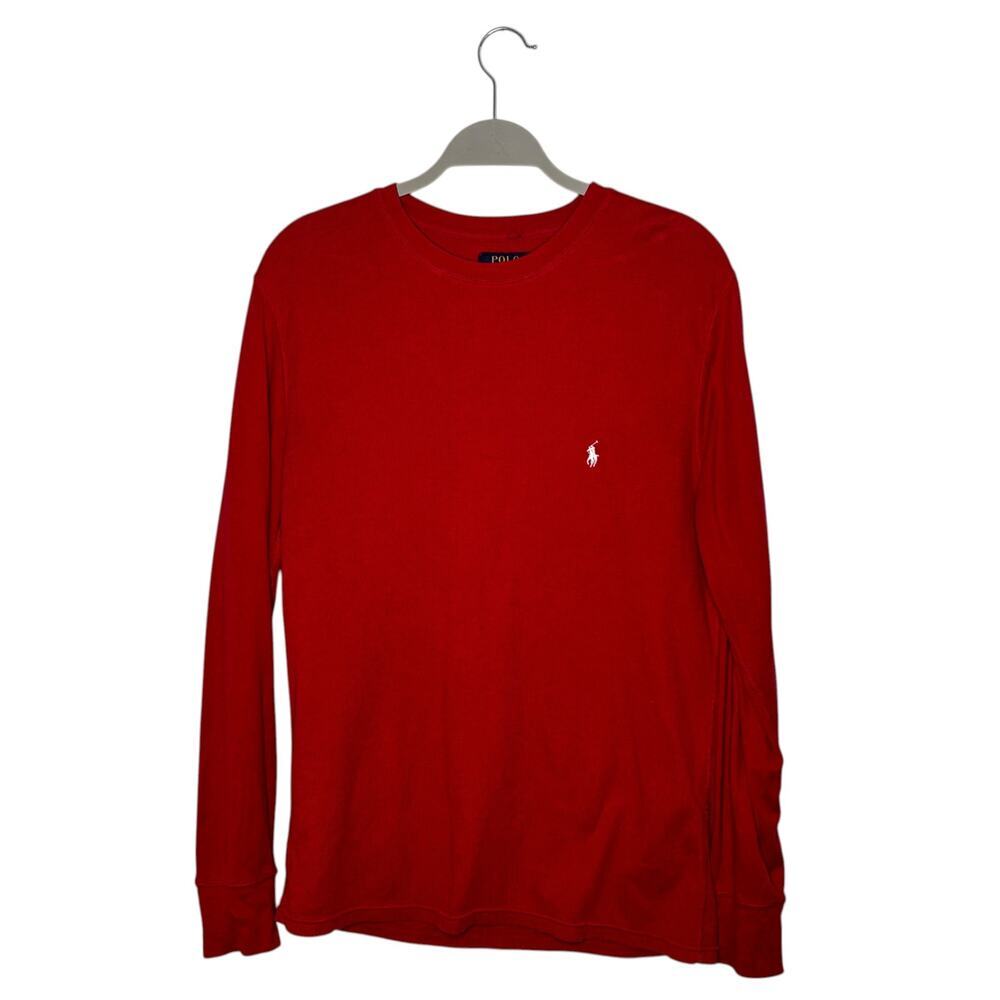 Polo Ralph Lauren Long Sleeve Thermal Shirt Red Size Large